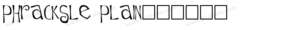 PhrackSle Plain字体转换